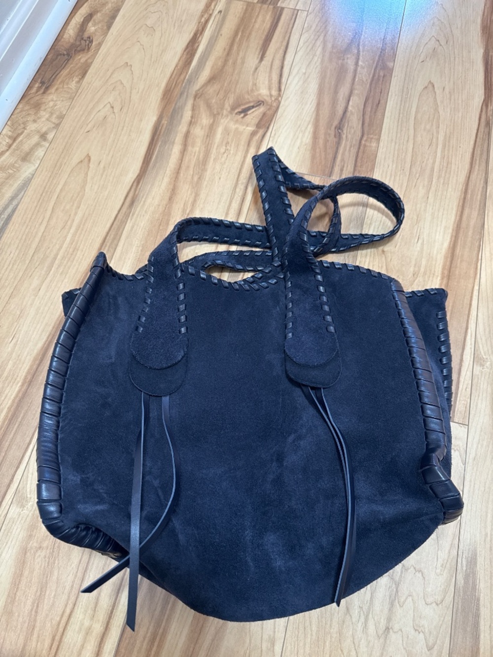 Chloe Mony Large Suede Tote - Picture 4 of 13